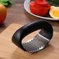 Manual Stainless Steel Garlic Press & Ginger Mincer – Handheld Garlic Crusher (Random Color