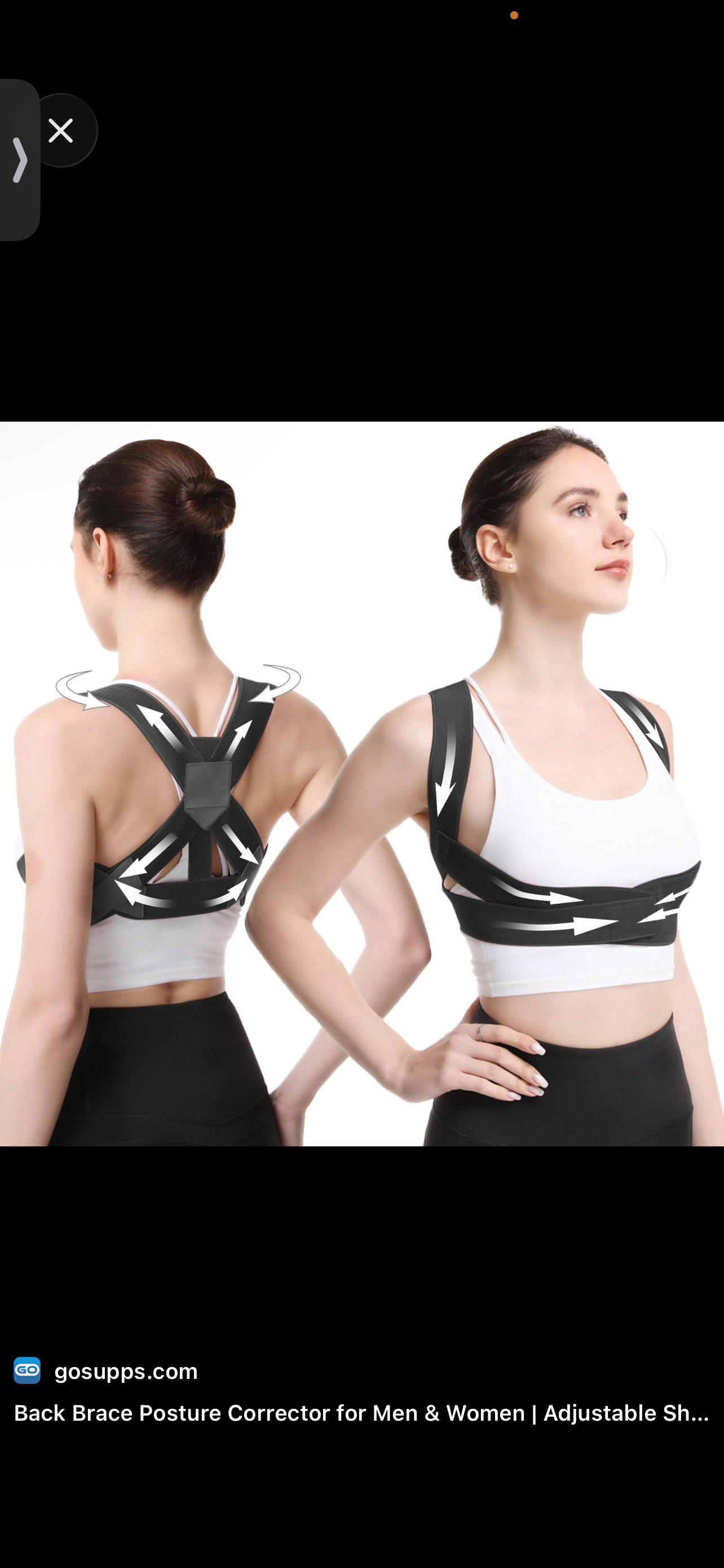 Smart Fitness X-Shape Posture Correction Belt