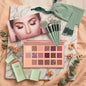 Makeup Combo Set – Blush Stick + 18 Color Eyeshadow Palette + 13 PCS Makeup Brushes Kit