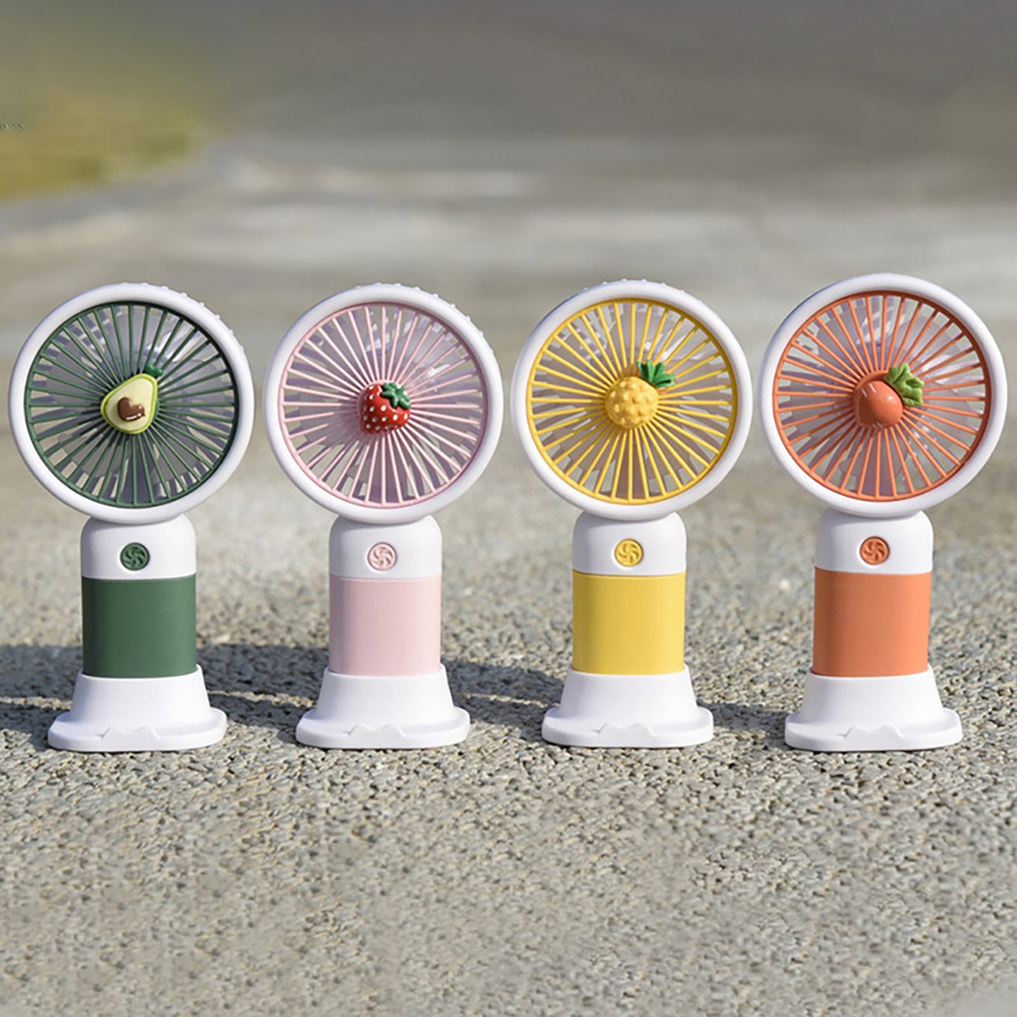 Mini Fan Multifunctional Cool Summer Fruit Cartoon Handheld Mini Fan (Random Color)