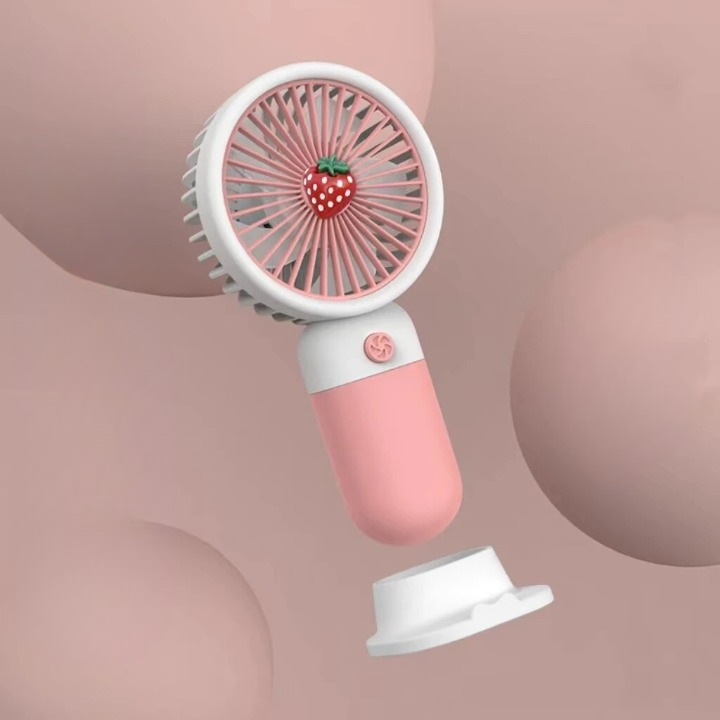 Mini Fan Multifunctional Cool Summer Fruit Cartoon Handheld Mini Fan (Random Color)
